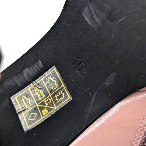 Jeffrey Campbell Maximal Lo Vintage 90s Inspired Square Toe Pink Boots size 10 - Picture 10 of 12